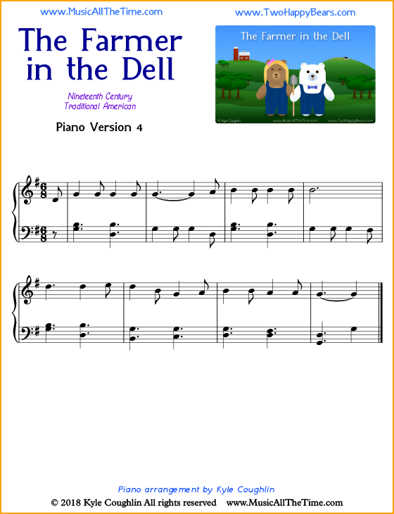 The Farmer in the Dell Piano Sheet Music The Farmer in the Dell Piano Sheet Music