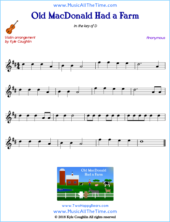 Old MacDonald Had a Farm - Chords, Tabs and Sheet Music