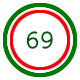 69 beats per minute sleigh bell metronome.