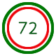 72 beats per minute sleigh bell metronome.