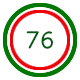 76 beats per minute sleigh bell metronome.