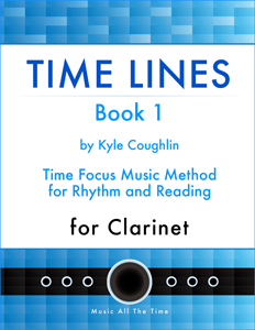 Purchase Time Lines Music Method for Clarinet Book 1 by Kyle Coughlin